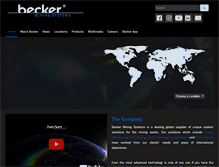 Tablet Screenshot of becker-mining.com